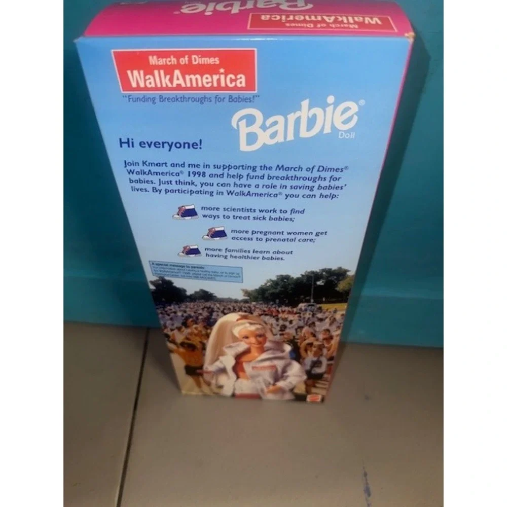 1998 March of Dimes WalkAmerica‎ Barbie Doll Special Edition Kmart Mattel